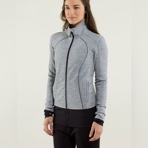 Lululemon Nice Asana Jacket Size 4 Herringbone